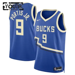 Nike Dječji Dres Milwaukee Bucks Bobby Portis JR City Edition 2024/25 Swingman Plava