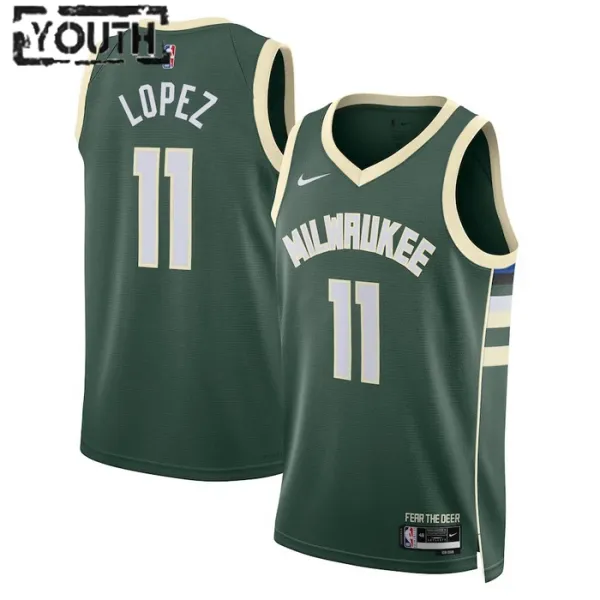 Nike Dječji Dres Milwaukee Bucks Brook Lopez 11 Icon Edition Swingman Zelena Nike Dječji Dres Milwaukee Bucks Brook Lopez 11 Icon Edition Swingman Zelena