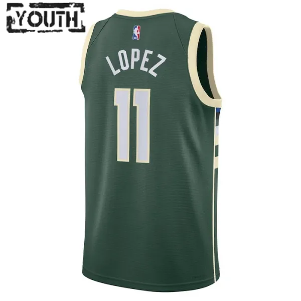 Nike Dječji Dres Milwaukee Bucks Brook Lopez 11 Icon Edition Swingman Zelena