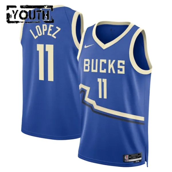 Nike Dječji Dres Milwaukee Bucks Brook Lopez City Edition 2024/25 Swingman Plava Nike Dječji Dres Milwaukee Bucks Brook Lopez City Edition 2024/25 Swingman Plava