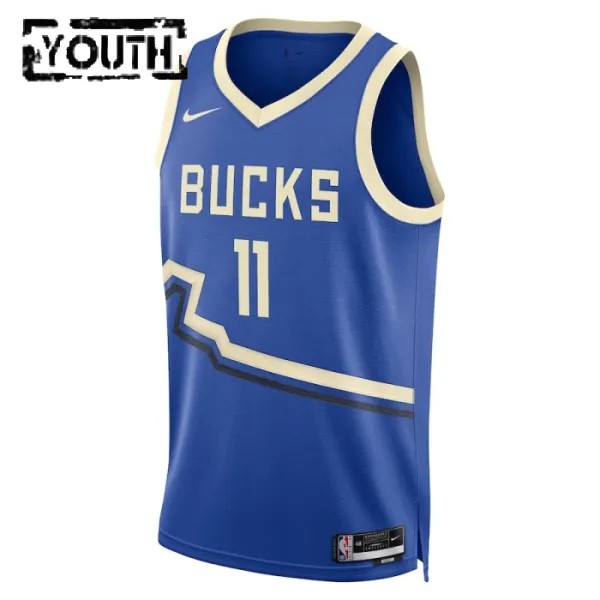 Nike Dječji Dres Milwaukee Bucks Brook Lopez City Edition 2024/25 Swingman Plava