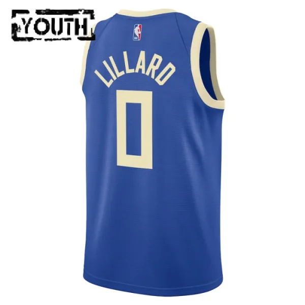 Nike Dječji Dres Milwaukee Bucks Damian Lillard City Edition 2024/25 Swingman Plava