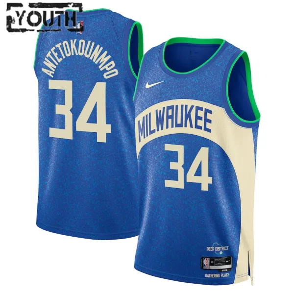 Nike Dječji Dres Milwaukee Bucks Giannis Antetokounmpo City Edition 2023/24 Swingman Nike Dječji Dres Milwaukee Bucks Giannis Antetokounmpo City Edition 2023/24 Swingman