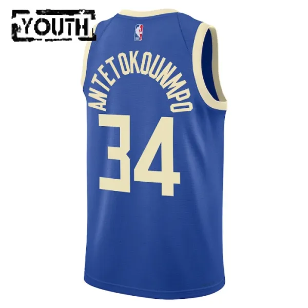 Nike Dječji Dres Milwaukee Bucks Giannis Antetokounmpo City Edition 2024/25 Swingman Plava