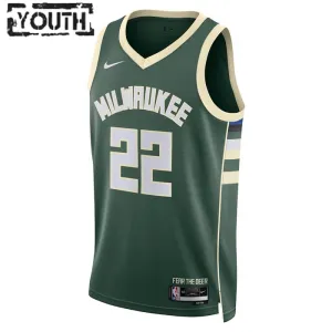 Nike Dječji Dres Milwaukee Bucks Khris Middleton 22 Icon Edition Swingman Zelena