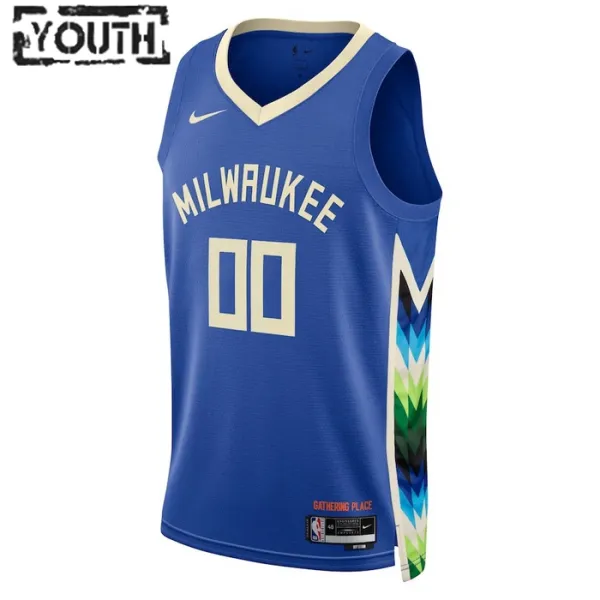 Nike Dječji Dres Milwaukee Bucks Personalizacija City Edition 2022/23 Swingman