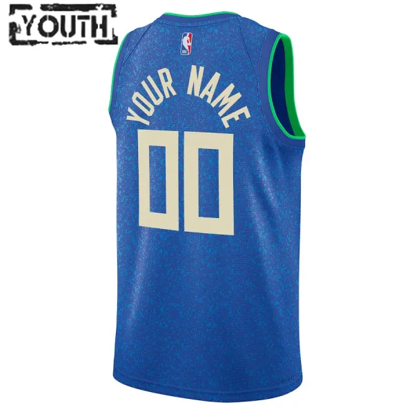 Nike Dječji Dres Milwaukee Bucks Personalizacija City Edition 2023/24 Swingman