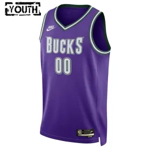 Nike Dječji Dres Milwaukee Bucks Personalizacija Classic Edition 2022/23 Swingman Ljubičasta