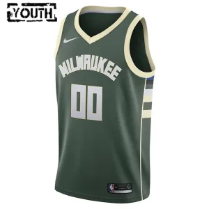 Nike Dječji Dres Milwaukee Bucks Personalizacija Icon Edition Swingman Zelena