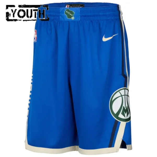 Nike Dječji Kratke Hlače Milwaukee Bucks City Edition 2024/25 Swingman