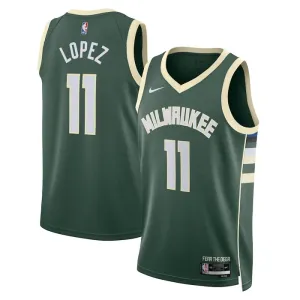 Nike Muški Dres Milwaukee Bucks Brook Lopez 11 Icon Edition Swingman Zelena