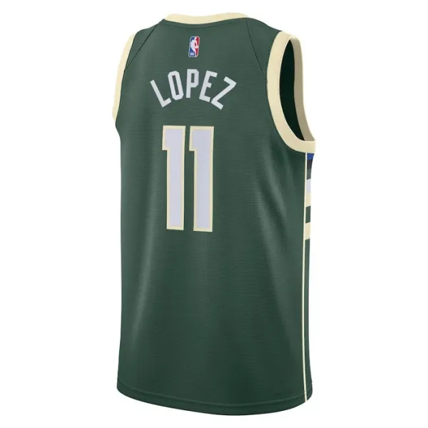 Nike Muški Dres Milwaukee Bucks Brook Lopez 11 Icon Edition Swingman Zelena