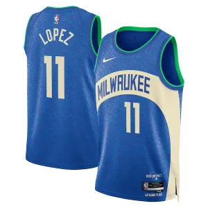 Nike Muški Dres Milwaukee Bucks Brook Lopez City Edition 2023/24 Swingman