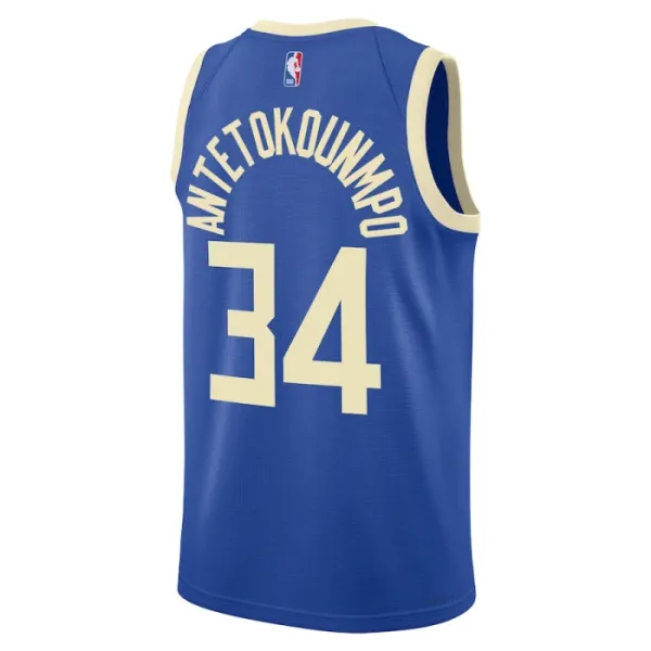 Nike Muški Dres Milwaukee Bucks Giannis Antetokounmpo City Edition 2024/25 Swingman Plava