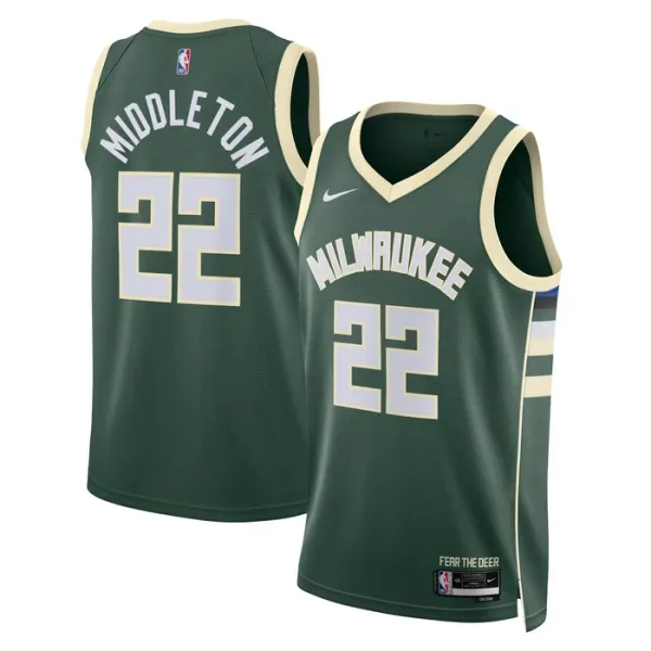 Nike Muški Dres Milwaukee Bucks Khris Middleton 22 Icon Edition Swingman Zelena Nike Muški Dres Milwaukee Bucks Khris Middleton 22 Icon Edition Swingman Zelena