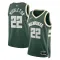 Nike Muški Dres Milwaukee Bucks Khris Middleton 22 Icon Edition Swingman Zelena