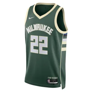 Nike Muški Dres Milwaukee Bucks Khris Middleton 22 Icon Edition Swingman Zelena