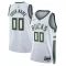Nike Muški Dres Milwaukee Bucks Personalizacija Association Edition Swingman Bijela