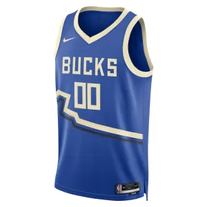 Nike Muški Dres Milwaukee Bucks Personalizacija City Edition 2024/25 Swingman Plava
