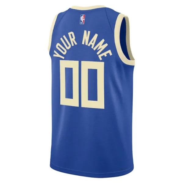 Nike Muški Dres Milwaukee Bucks Personalizacija City Edition 2024/25 Swingman Plava