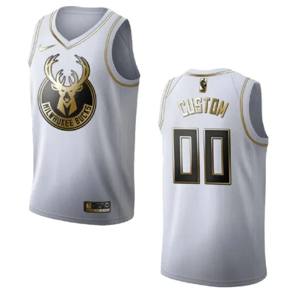 Nike Muški Dres Milwaukee Bucks Personalizacija Golden Edition Swingman Bijela Nike Muški Dres Milwaukee Bucks Personalizacija Golden Edition Swingman Bijela