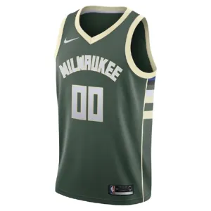 Nike Muški Dres Milwaukee Bucks Personalizacija Icon Edition Swingman Zelena