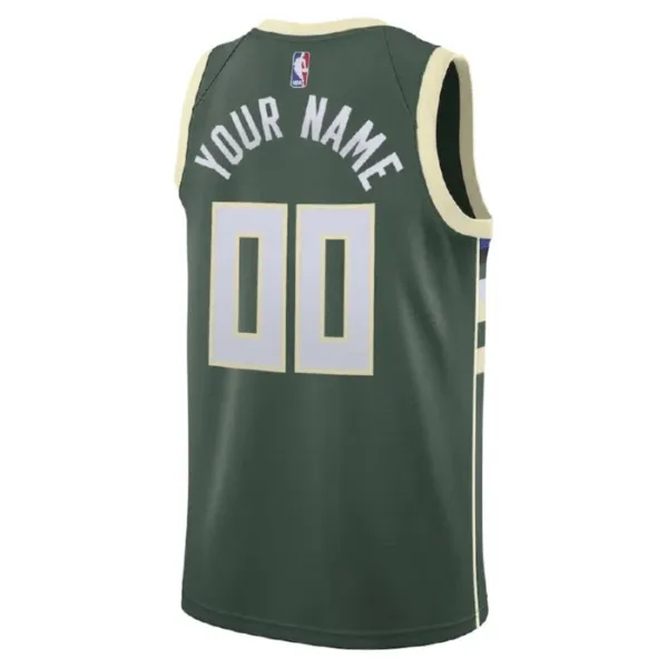 Nike Muški Dres Milwaukee Bucks Personalizacija Icon Edition Swingman Zelena