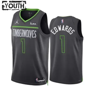 Dječji Dres Minnesota Timberwolves Anthony Edwards 1 Jordan Statement Edition Swingman