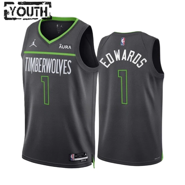 Dječji Dres Minnesota Timberwolves Anthony Edwards 1 Jordan Statement Edition Swingman Dječji Dres Minnesota Timberwolves Anthony Edwards 1 Jordan Statement Edition Swingman