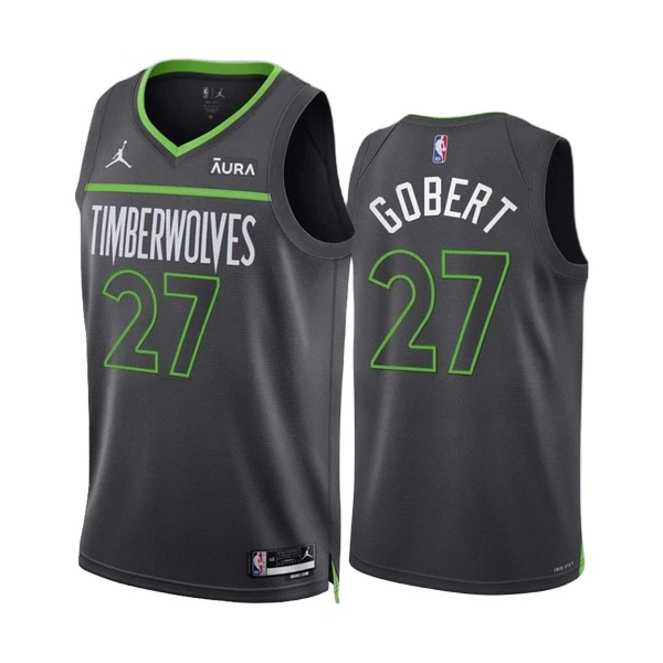 Muški Dres Minnesota Timberwolves Rudy Gobert 27 Jordan Statement Edition Swingman Muški Dres Minnesota Timberwolves Rudy Gobert 27 Jordan Statement Edition Swingman
