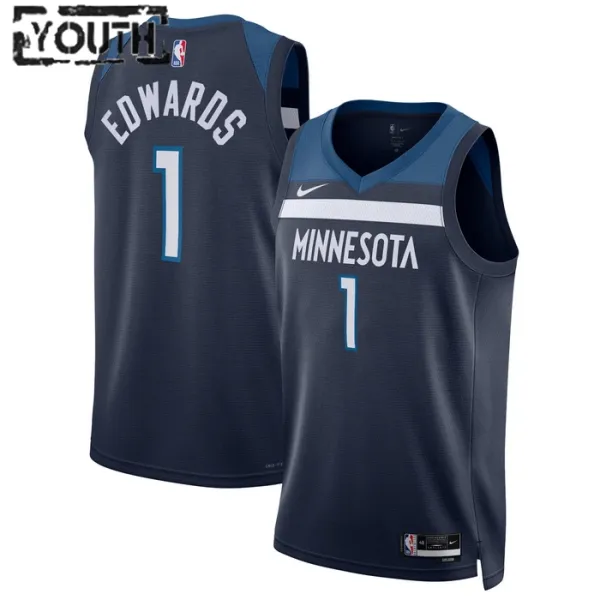 Nike Dječji Dres Minnesota Timberwolves Anthony Edwards 1 Icon Edition Swingman Navy Nike Dječji Dres Minnesota Timberwolves Anthony Edwards 1 Icon Edition Swingman Navy