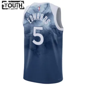 Nike Dječji Dres Minnesota Timberwolves Anthony Edwards 5 City Edition 2023/24 Swingman Plava