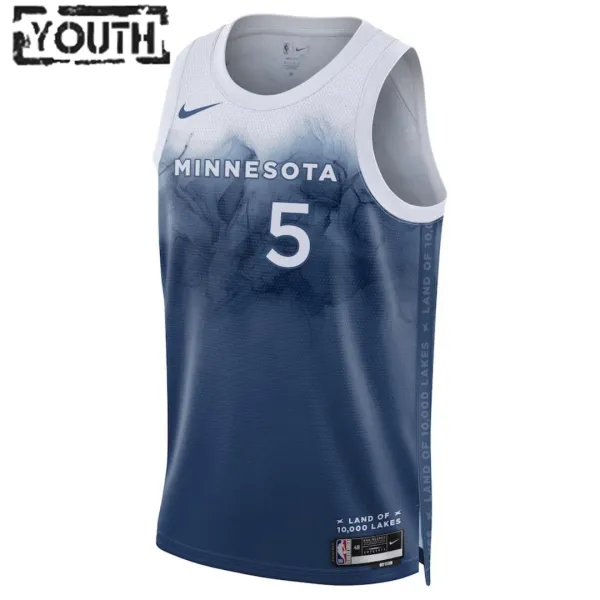 Nike Dječji Dres Minnesota Timberwolves Anthony Edwards 5 City Edition 2023/24 Swingman Plava