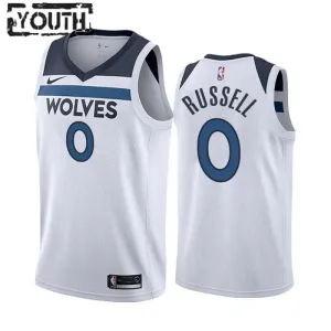 Nike Dječji Dres Minnesota Timberwolves D Angelo Russell 0 Association Edition Swingman Bijela
