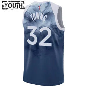 Nike Dječji Dres Minnesota Timberwolves Karl Anthony Towns 32 City Edition 2023/24 Swingman Plava