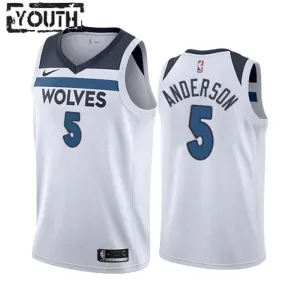 Nike Dječji Dres Minnesota Timberwolves Kyle Anderson 5 Association Edition Swingman Bijela