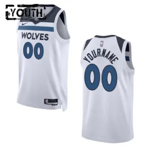 Nike Dječji Dres Minnesota Timberwolves Personalizacija Association Edition Swingman Bijela