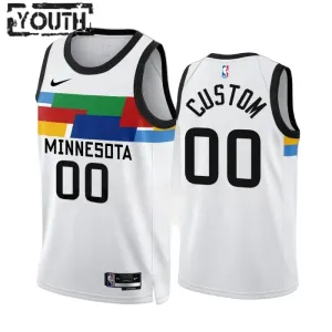 Nike Dječji Dres Minnesota Timberwolves Personalizacija City Edition 2022/23 Swingman Bijela