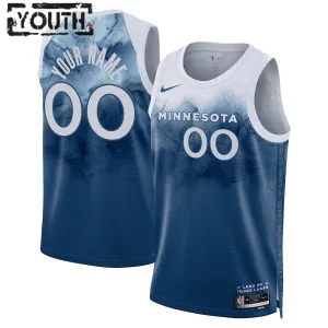 Nike Dječji Dres Minnesota Timberwolves Personalizacija City Edition 2023/24 Swingman Plava