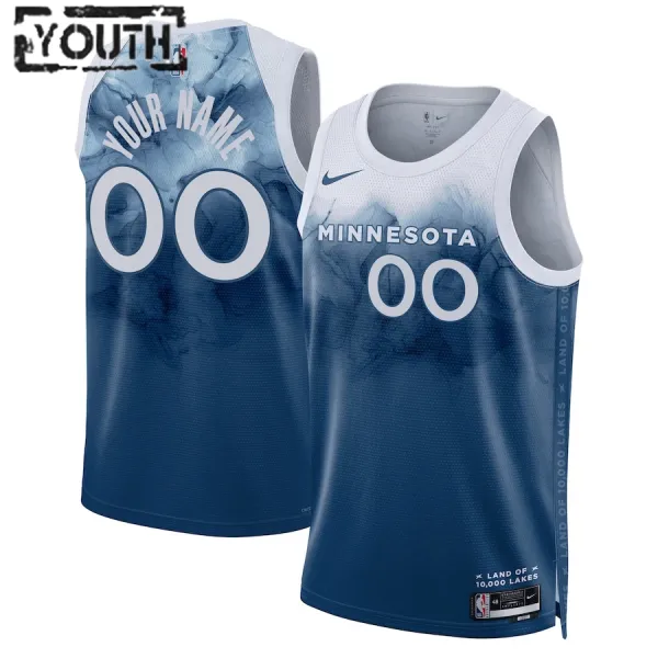 Nike Dječji Dres Minnesota Timberwolves Personalizacija City Edition 2023/24 Swingman Plava Nike Dječji Dres Minnesota Timberwolves Personalizacija City Edition 2023/24 Swingman Plava