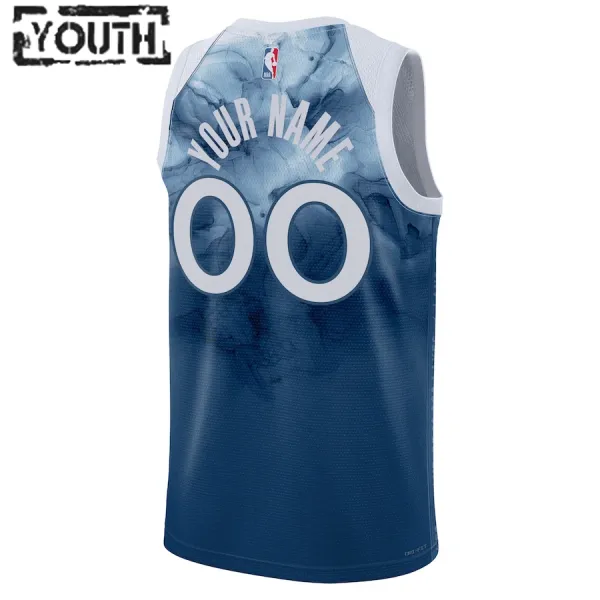 Nike Dječji Dres Minnesota Timberwolves Personalizacija City Edition 2023/24 Swingman Plava