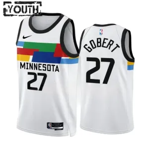 Nike Dječji Dres Minnesota Timberwolves Rudy Gobert 27 City Edition 2022/23 Swingman Bijela