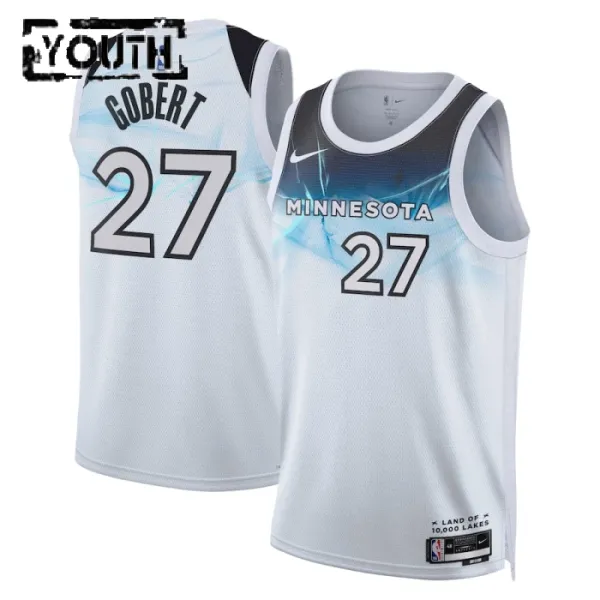 Nike Dječji Dres Minnesota Timberwolves Rudy Gobert City Edition 2024/25 Swingman Bijela Nike Dječji Dres Minnesota Timberwolves Rudy Gobert City Edition 2024/25 Swingman Bijela