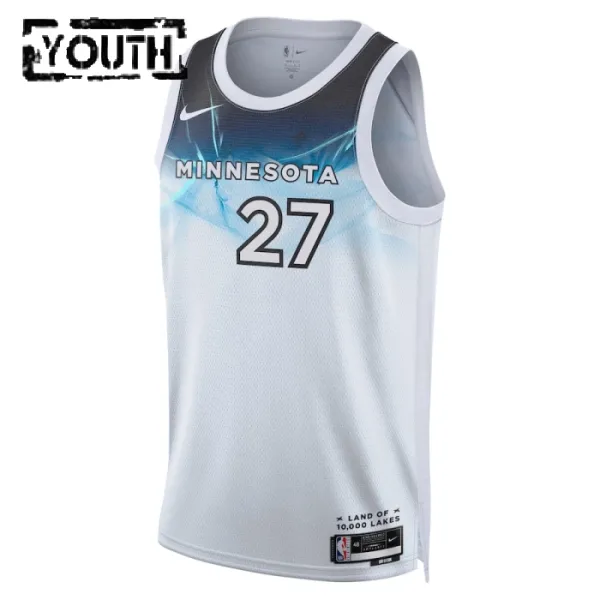 Nike Dječji Dres Minnesota Timberwolves Rudy Gobert City Edition 2024/25 Swingman Bijela