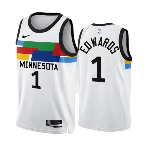 Nike Muški Dres Minnesota Timberwolves Anthony Edwards 1 City Edition 2022/23 Swingman Bijela Nike Muški Dres Minnesota Timberwolves Anthony Edwards 1 City Edition 2022/23 Swingman Bijela