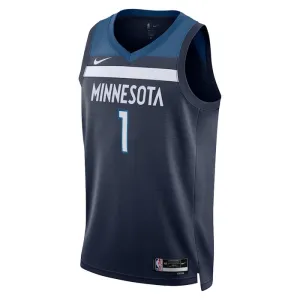 Nike Muški Dres Minnesota Timberwolves Anthony Edwards 1 Icon Edition Swingman Navy