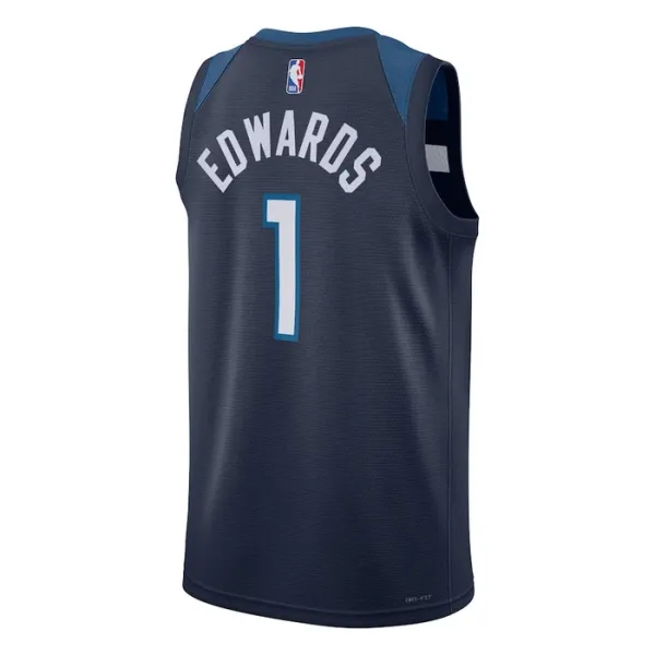 Nike Muški Dres Minnesota Timberwolves Anthony Edwards 1 Icon Edition Swingman Navy