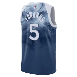 Nike Muški Dres Minnesota Timberwolves Anthony Edwards 5 City Edition 2023/24 Swingman Plava