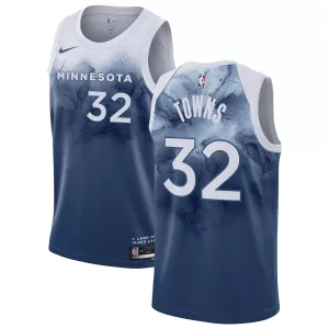 Nike Muški Dres Minnesota Timberwolves Karl Anthony Towns 32 City Edition 2023/24 Swingman Plava
