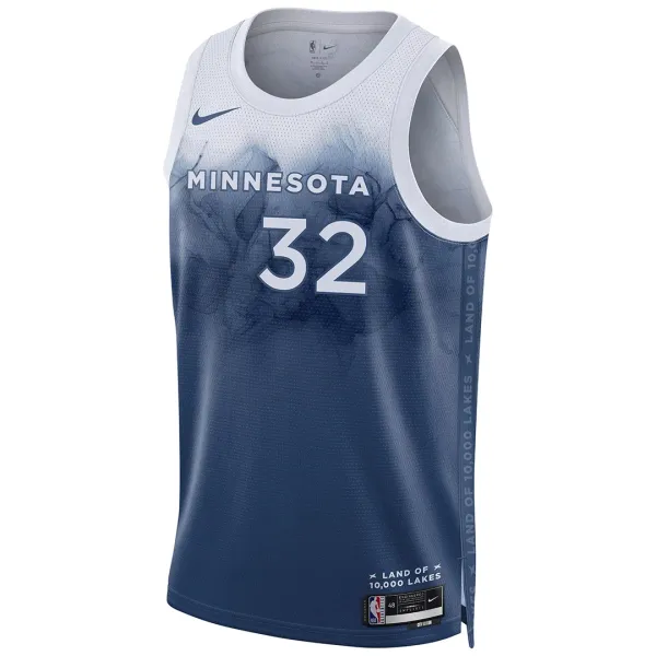 Nike Muški Dres Minnesota Timberwolves Karl Anthony Towns 32 City Edition 2023/24 Swingman Plava